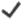 Checkmark icon. 