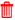 Red delete icon.