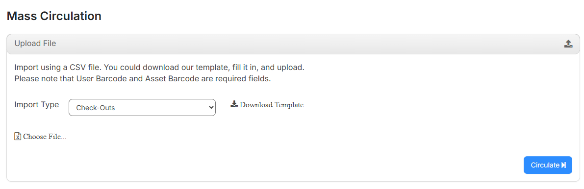 Mass Circulation page.